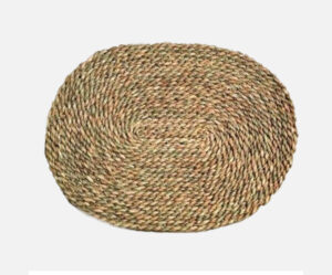 Handwoven Oval Table Dining Set