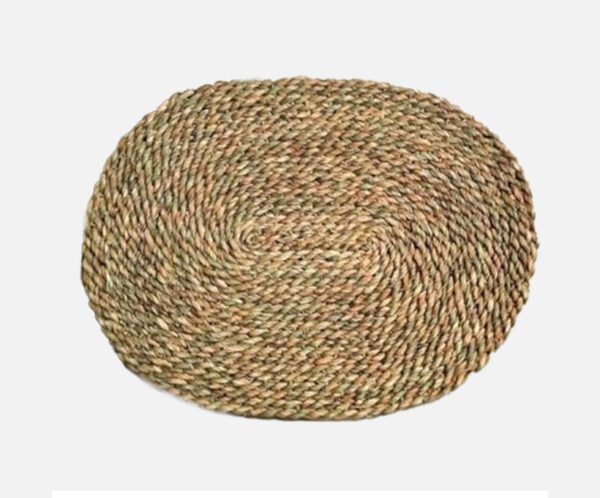 Handwoven Oval Table Dining Set